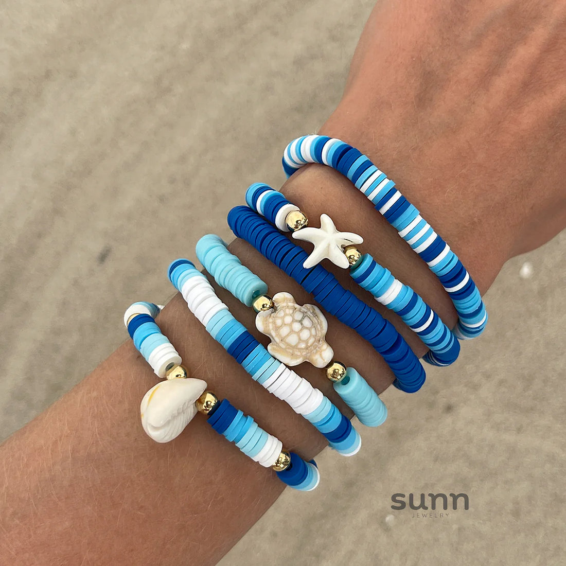 Juliann Starfish Shell Bracelet Set