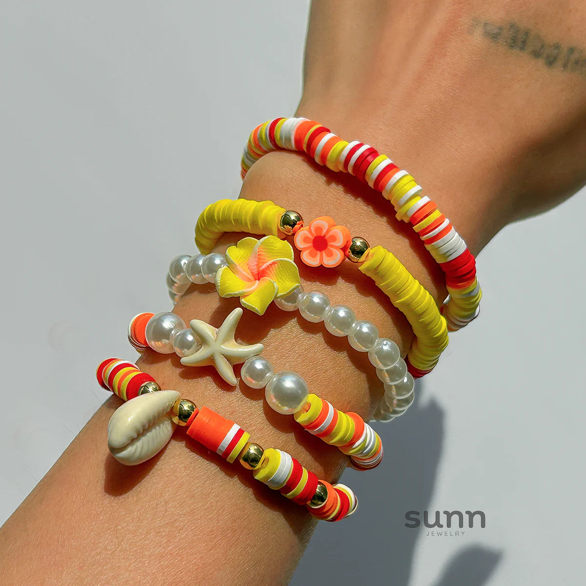 Juliann Starfish Shell Bracelet Set