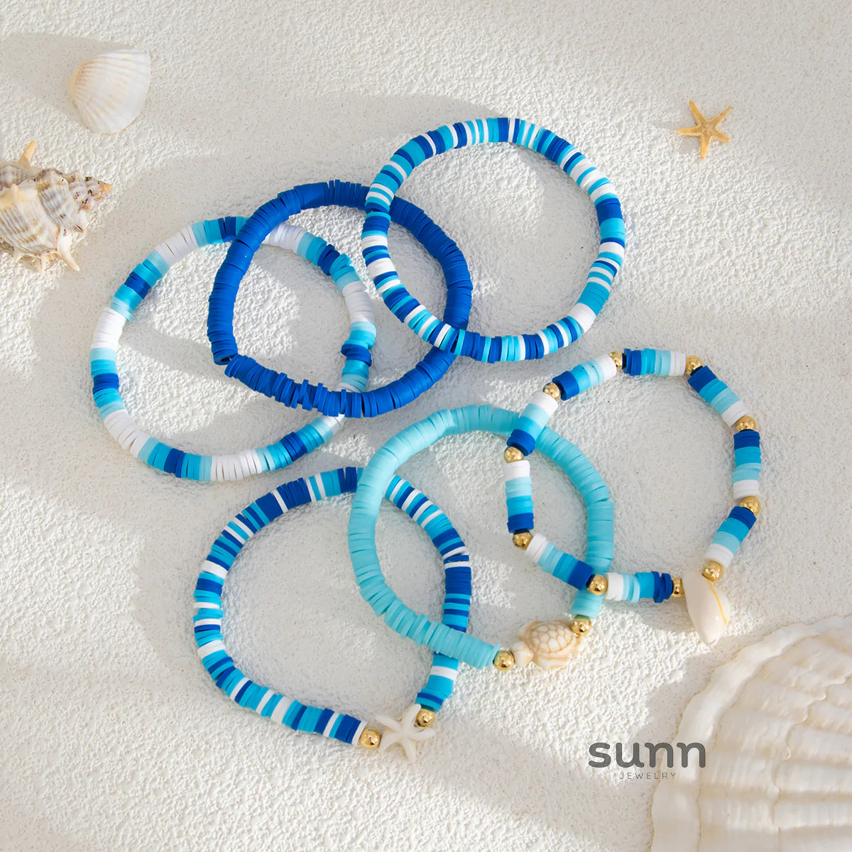 Juliann Starfish Shell Bracelet Set