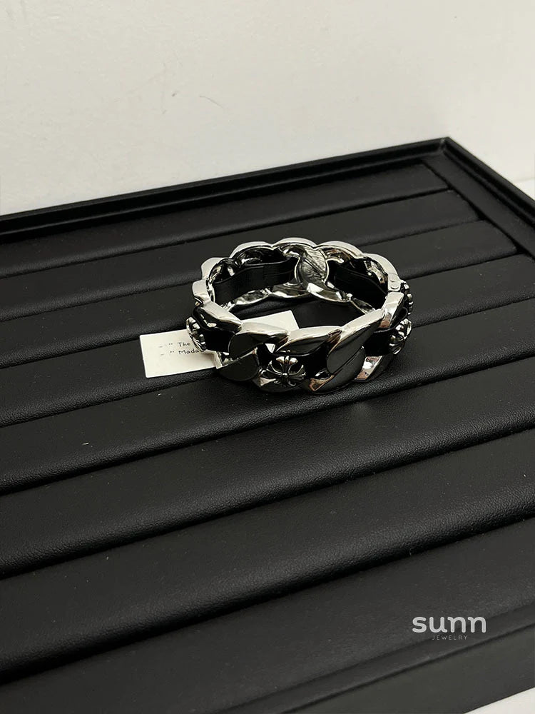 Julieanna Braided Cross Bracelet