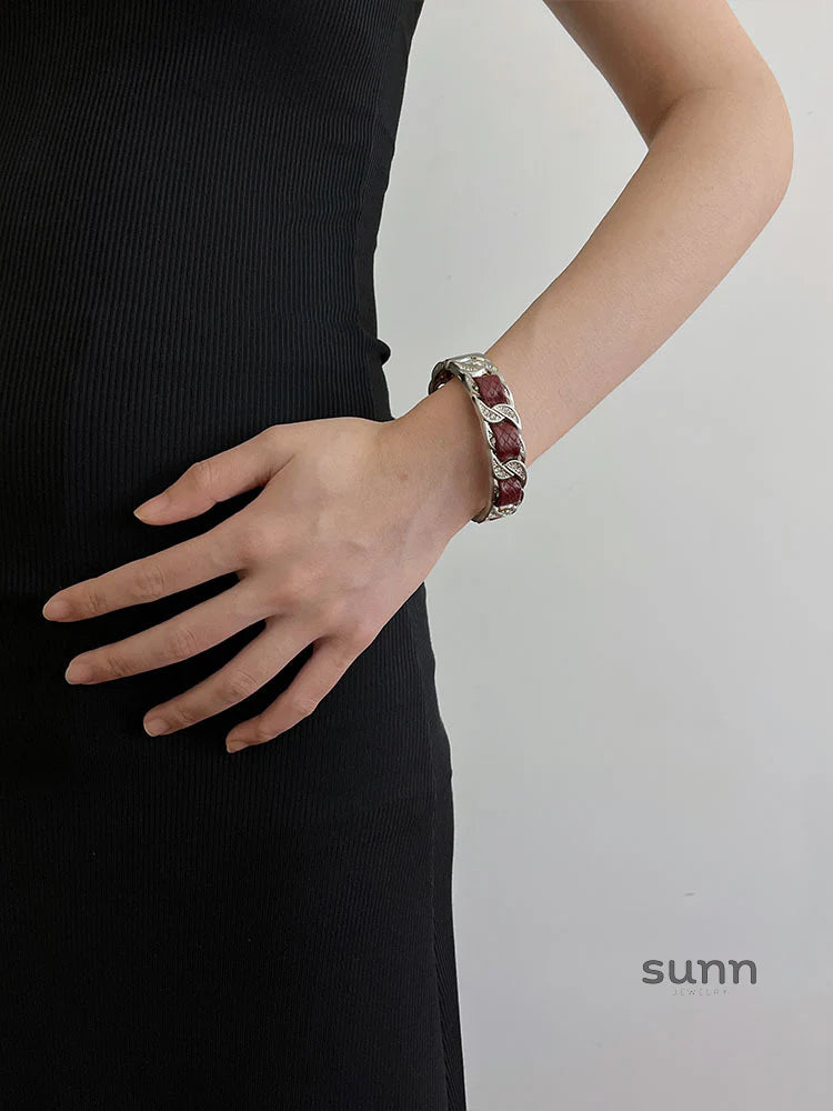 Julieanna Braided Cross Bracelet