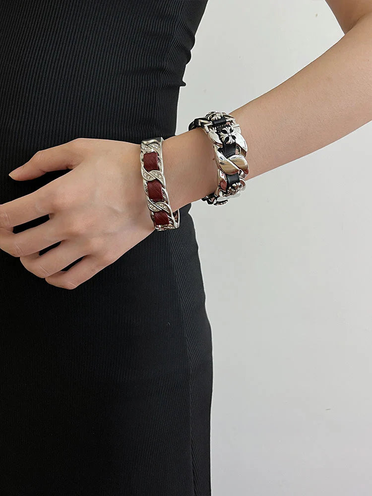 Julieanna Braided Cross Bracelet