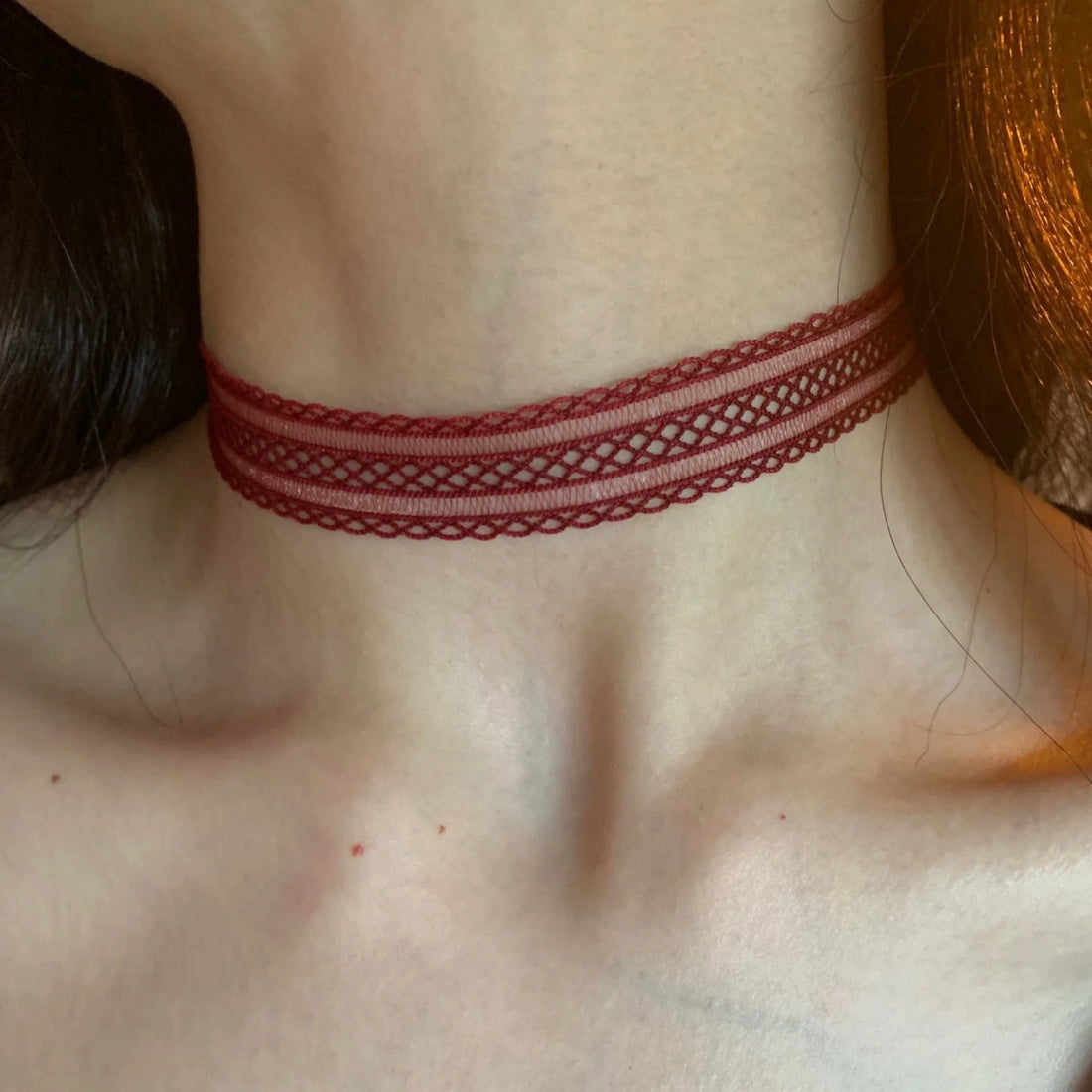 Juna Lace Ribbon Choker