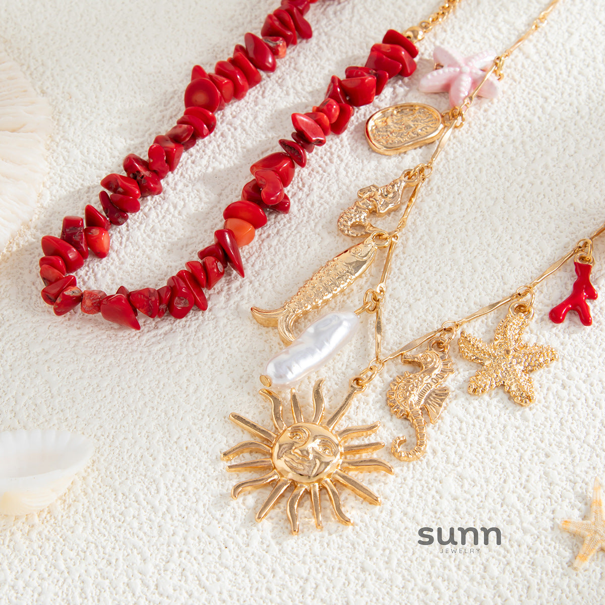 Kaci Coastal Charm Necklace [FDNTUQPP]