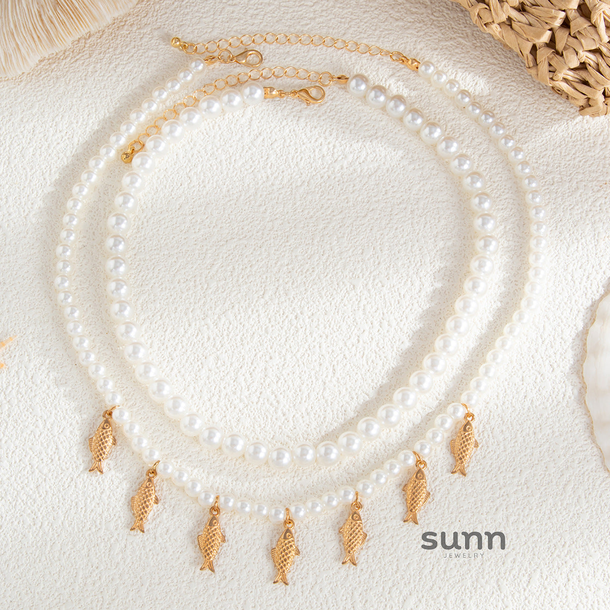 Kaci Coastal Charm Necklace [AOUM73DQ]