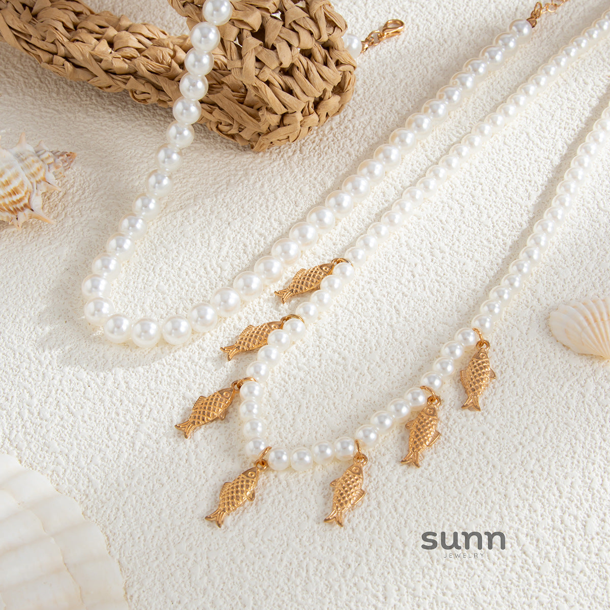 Kaci Coastal Charm Necklace [OA1HSSGA]
