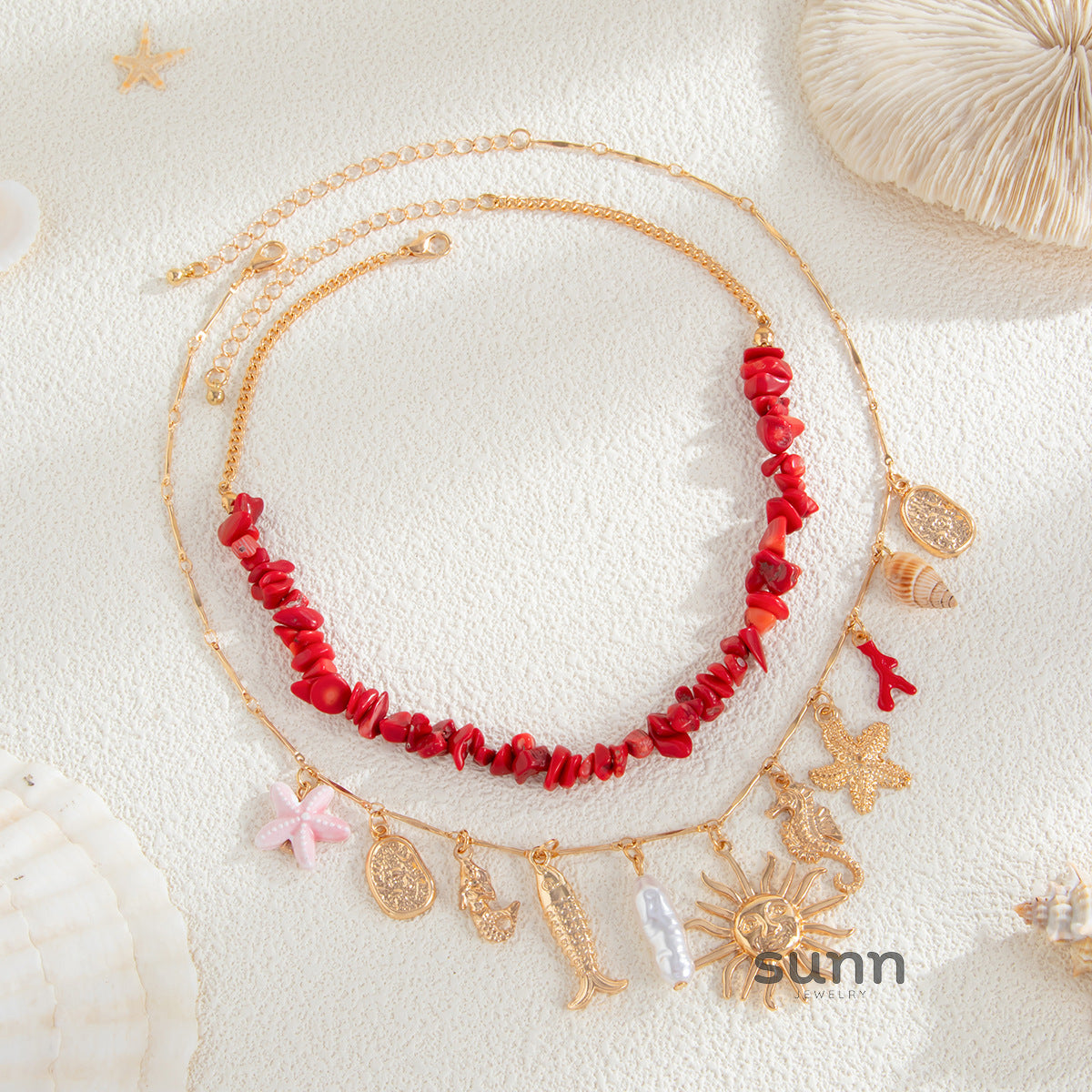 Kaci Coastal Charm Necklace [L5E2PSDK]
