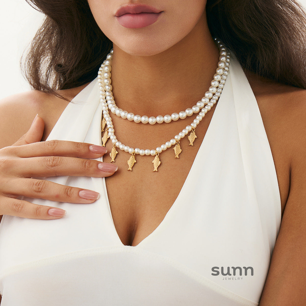 Kaci Coastal Charm Necklace [XMOFF6GP]