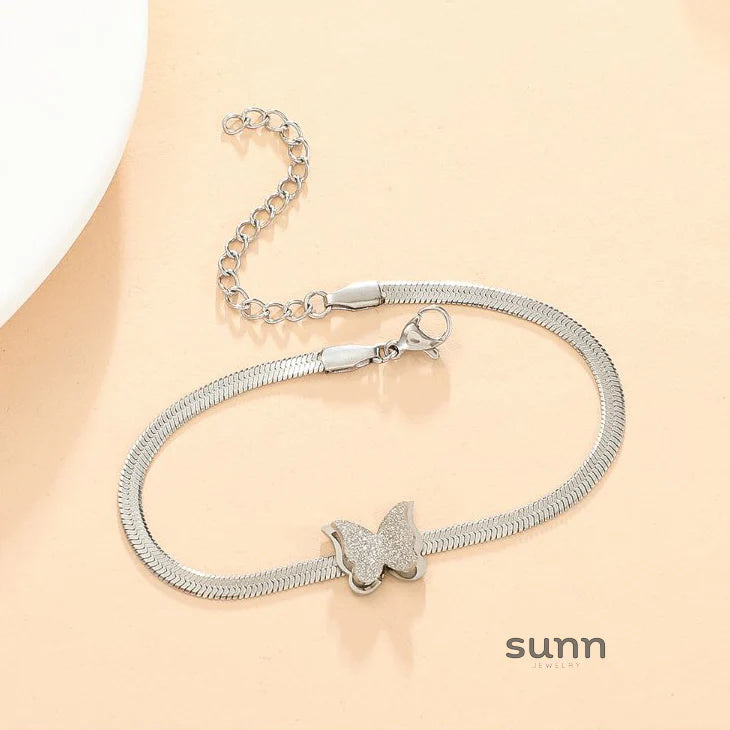 Kadence Butterfly Tassel Choker