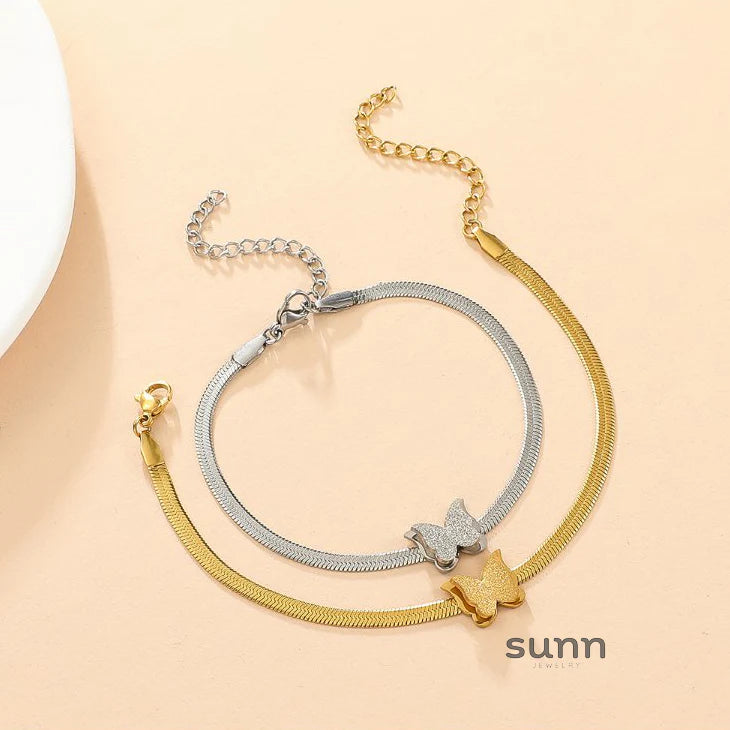 Kadence Butterfly Tassel Choker