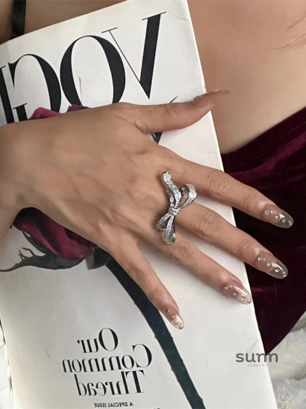 Kadiatou Dainty Bow Ring