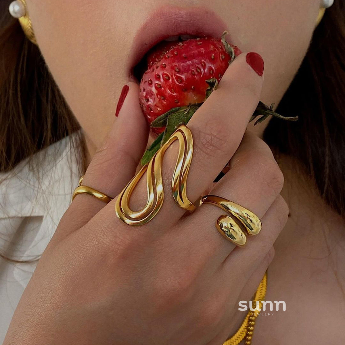 Kadyn Statement Ring Set [BN1RDAPB]