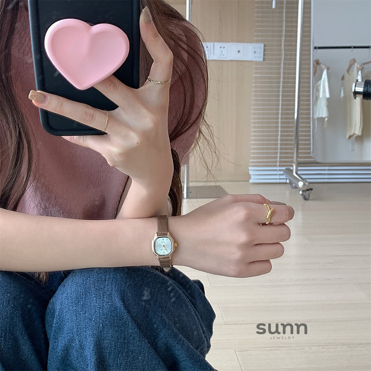 Kahli Minimalist Square Watch [FC1J7XJP]