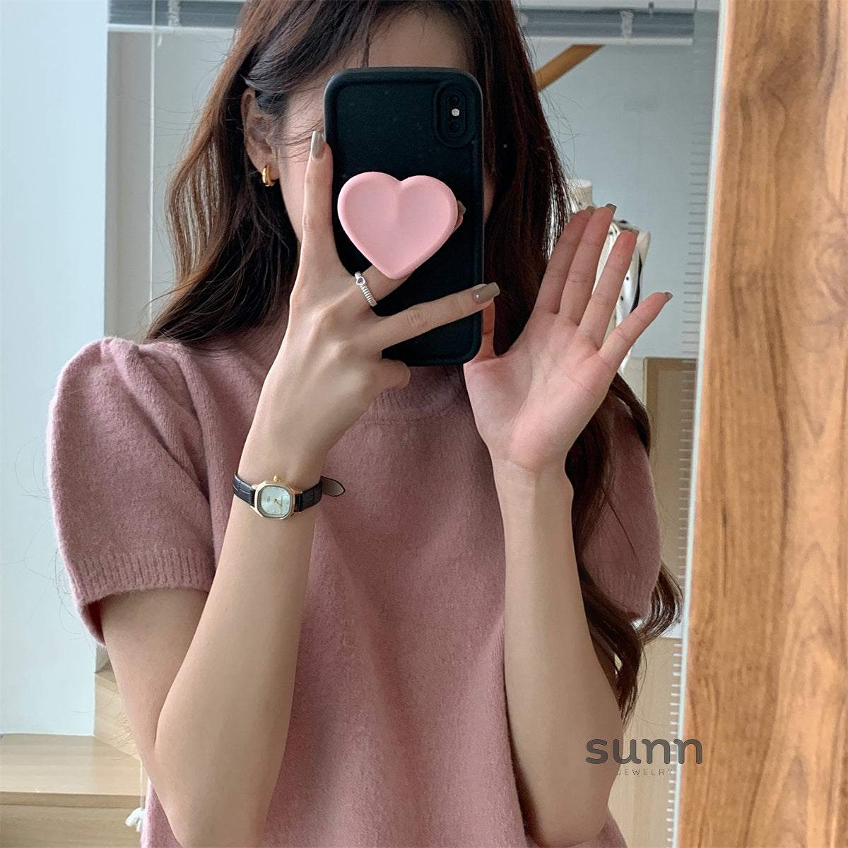 Kahli Minimalist Square Watch [T6Z1ZNIO]