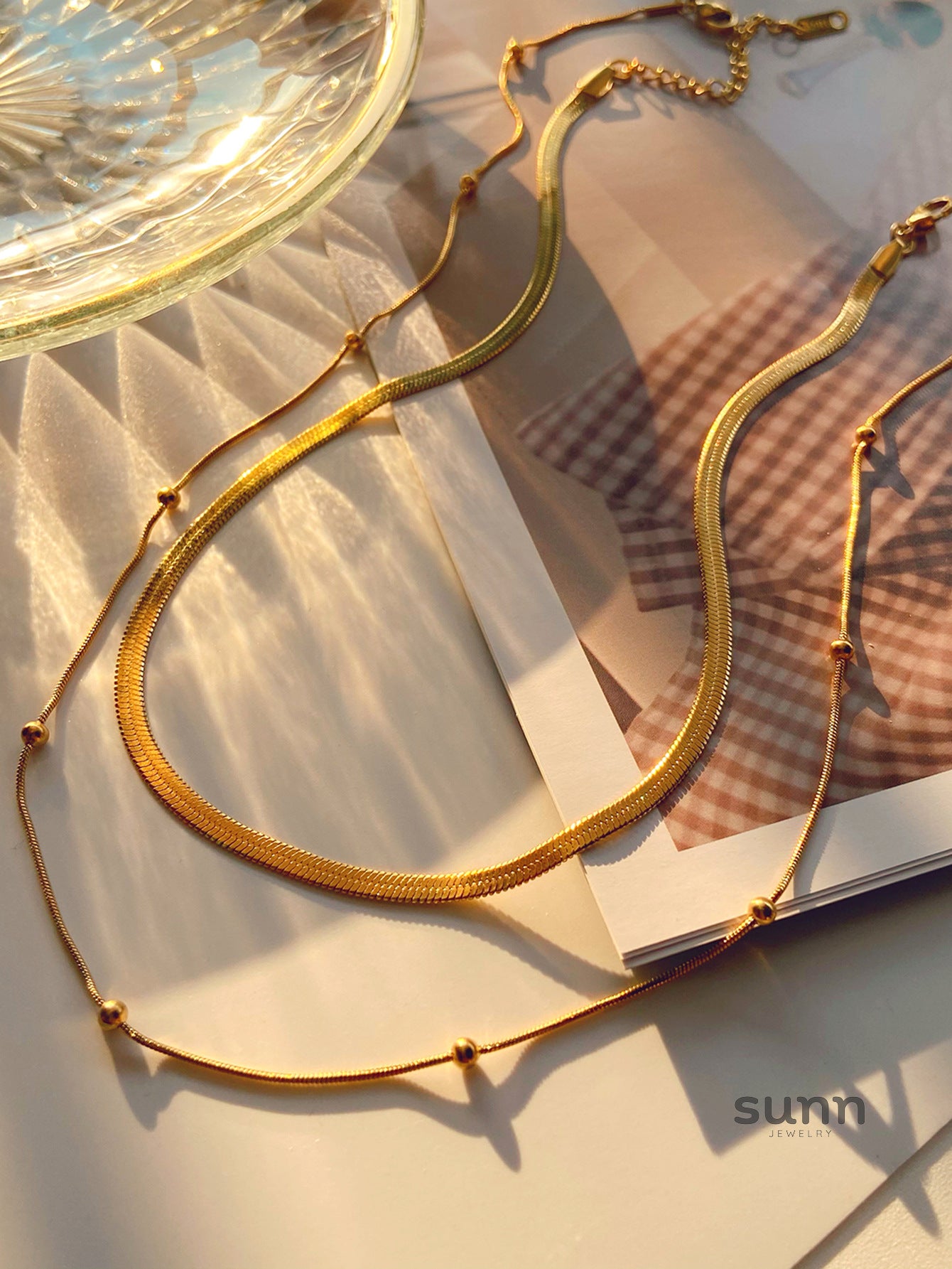Kai Gold Plated Layered Necklace [RTDAS01J]