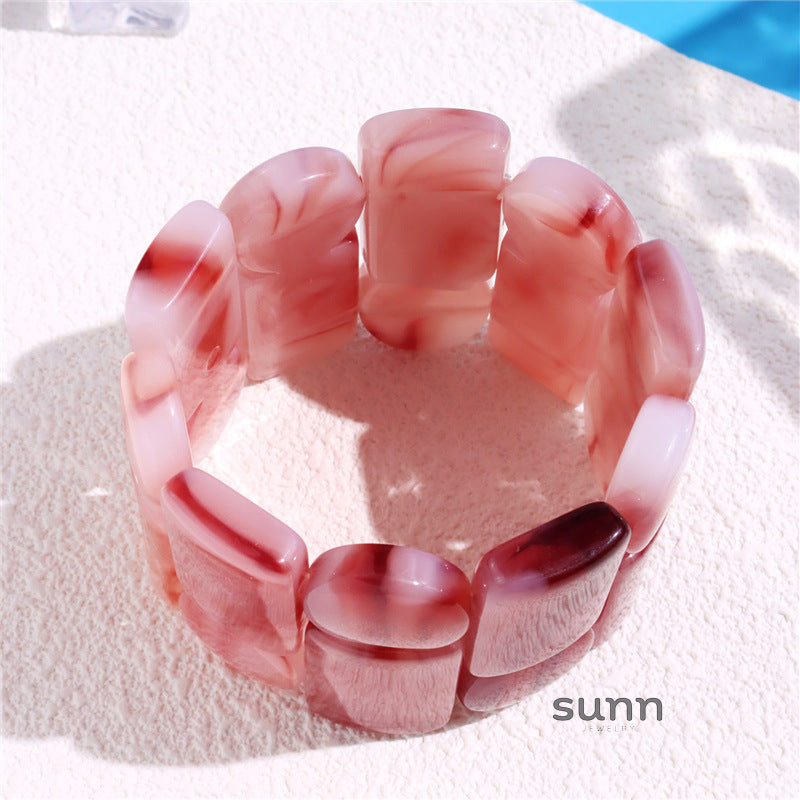 Kaia Sculptural Resin Bracelet [JE4K14FT]