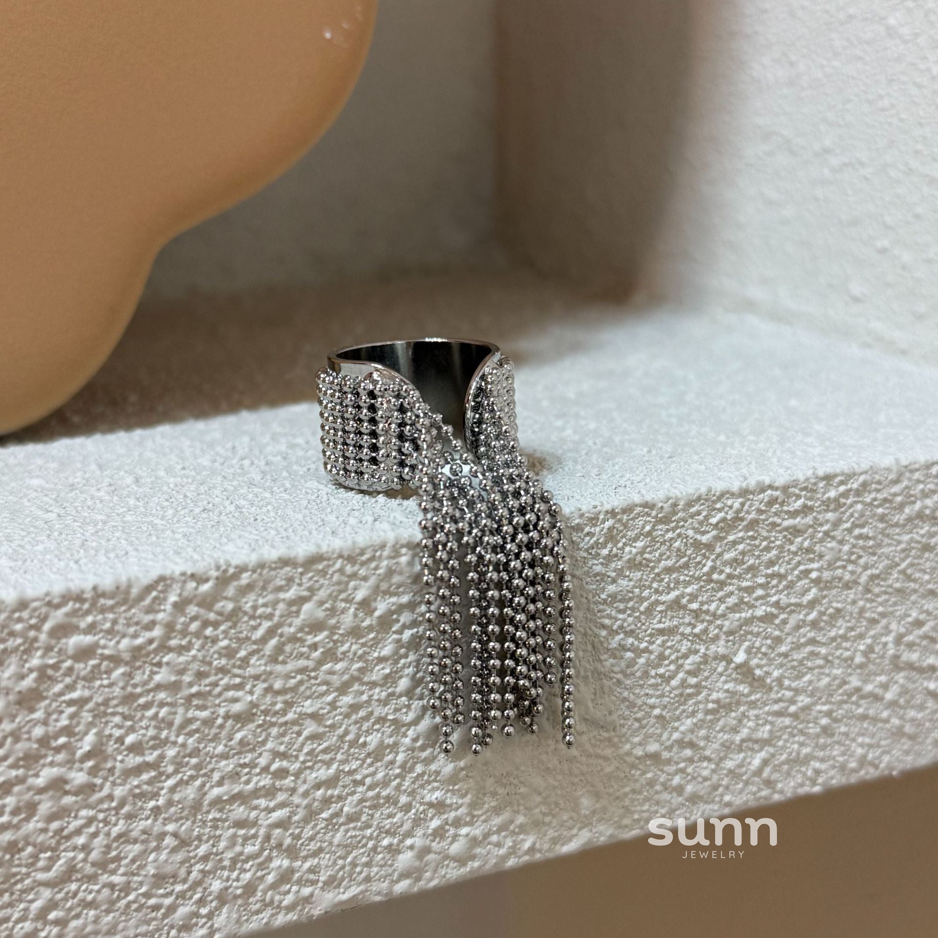 Kaiden Tassel Statement Ring [FL9ZFGEY]