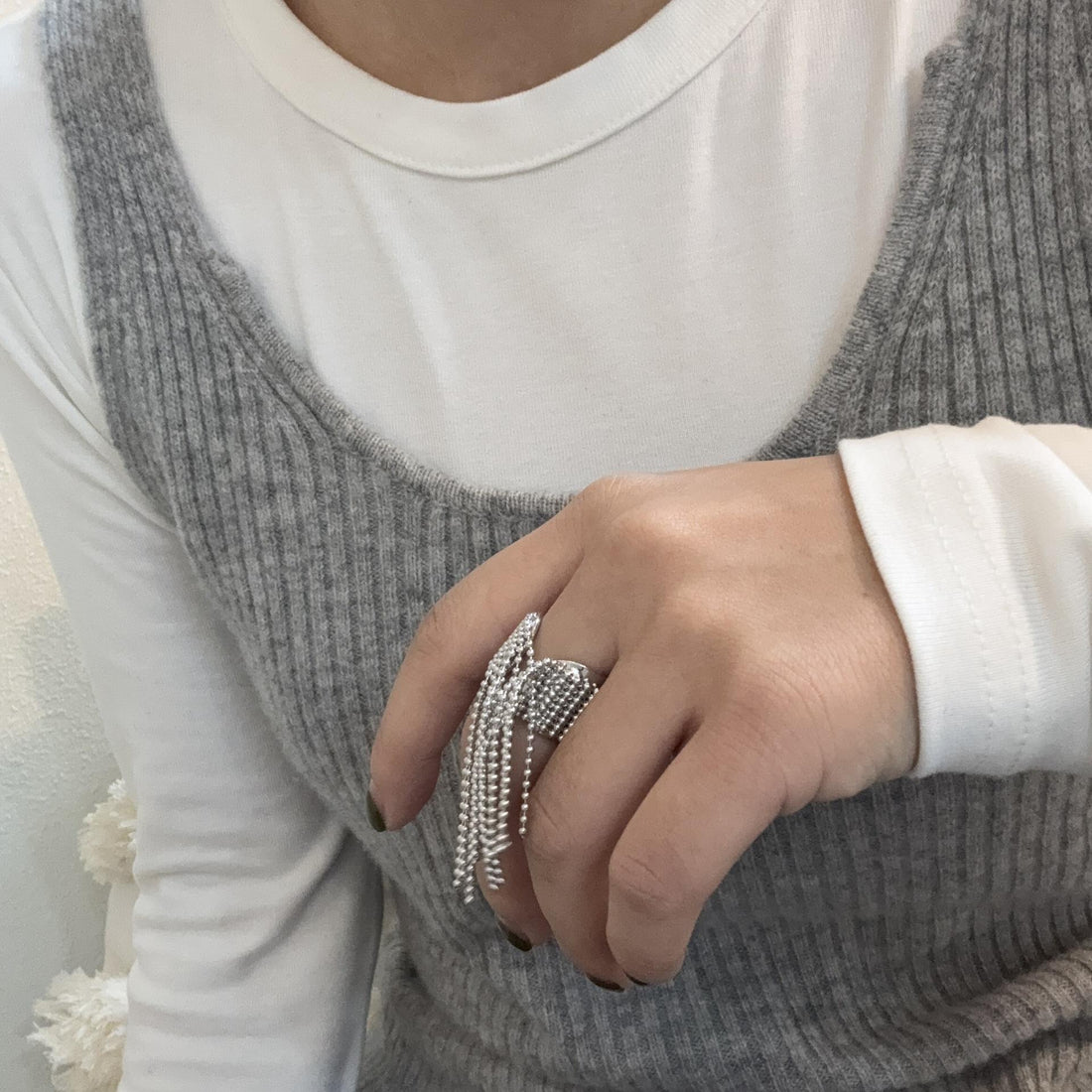 Kaiden Tassel Statement Ring [S43WUZQW]