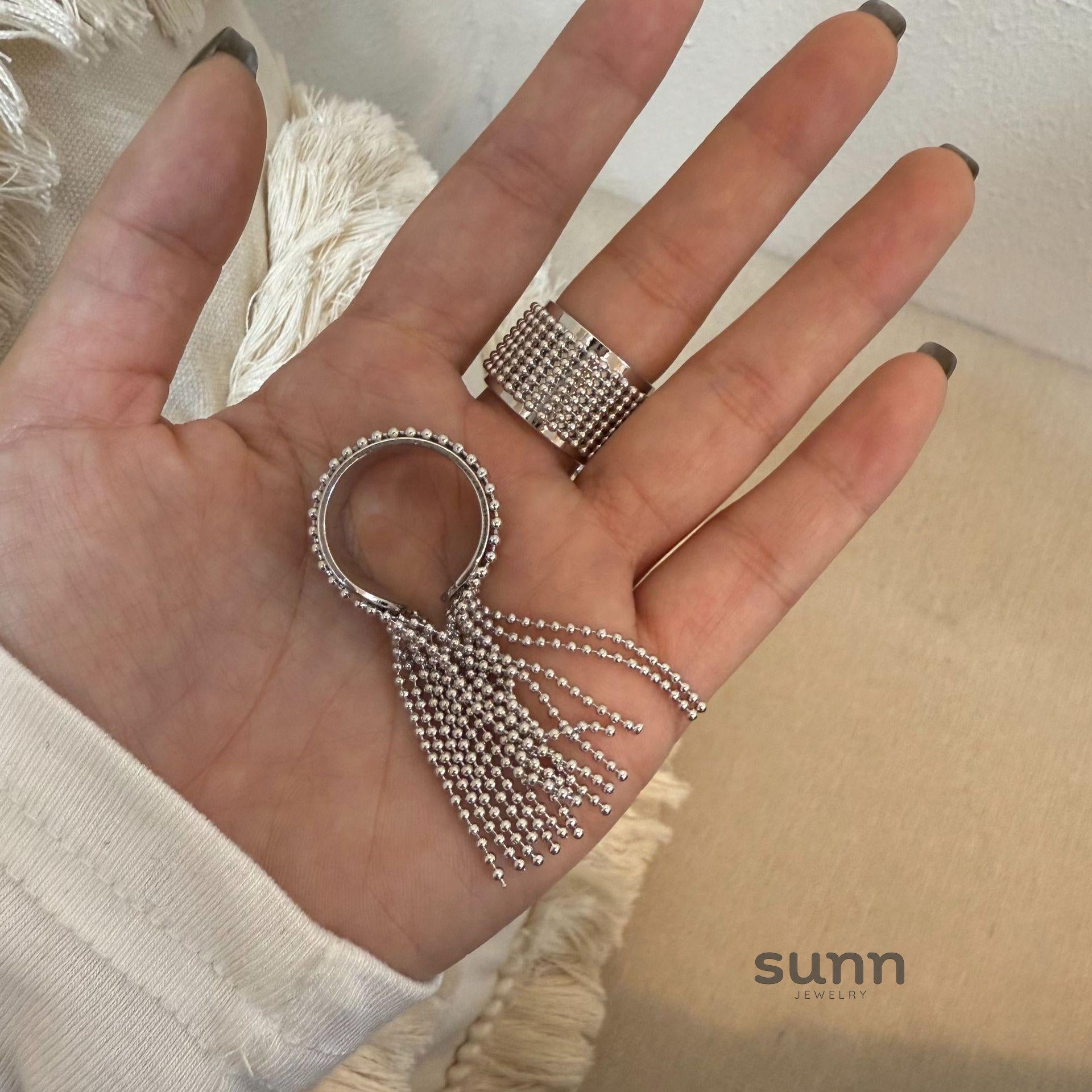 Kaiden Tassel Statement Ring [7CUIKG6B]