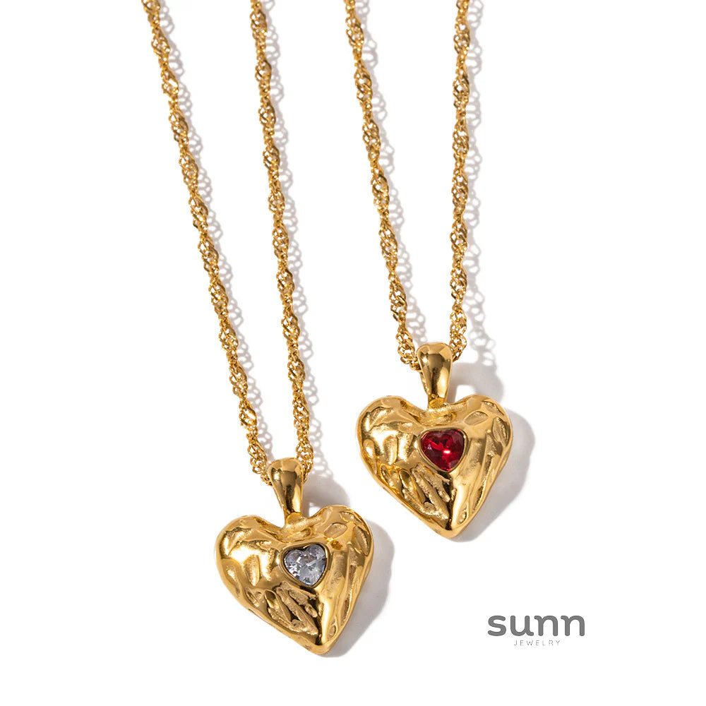 Kaidyn Layered Heart Necklace