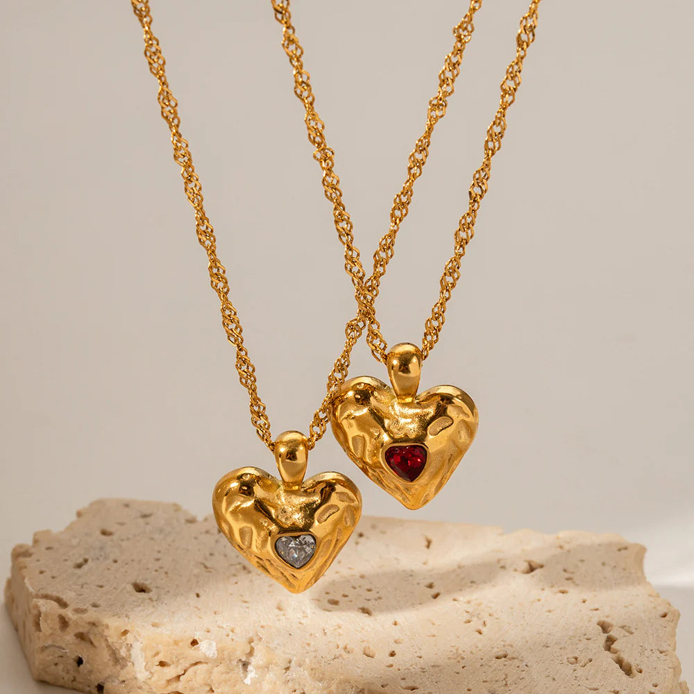 Kaidyn Layered Heart Necklace