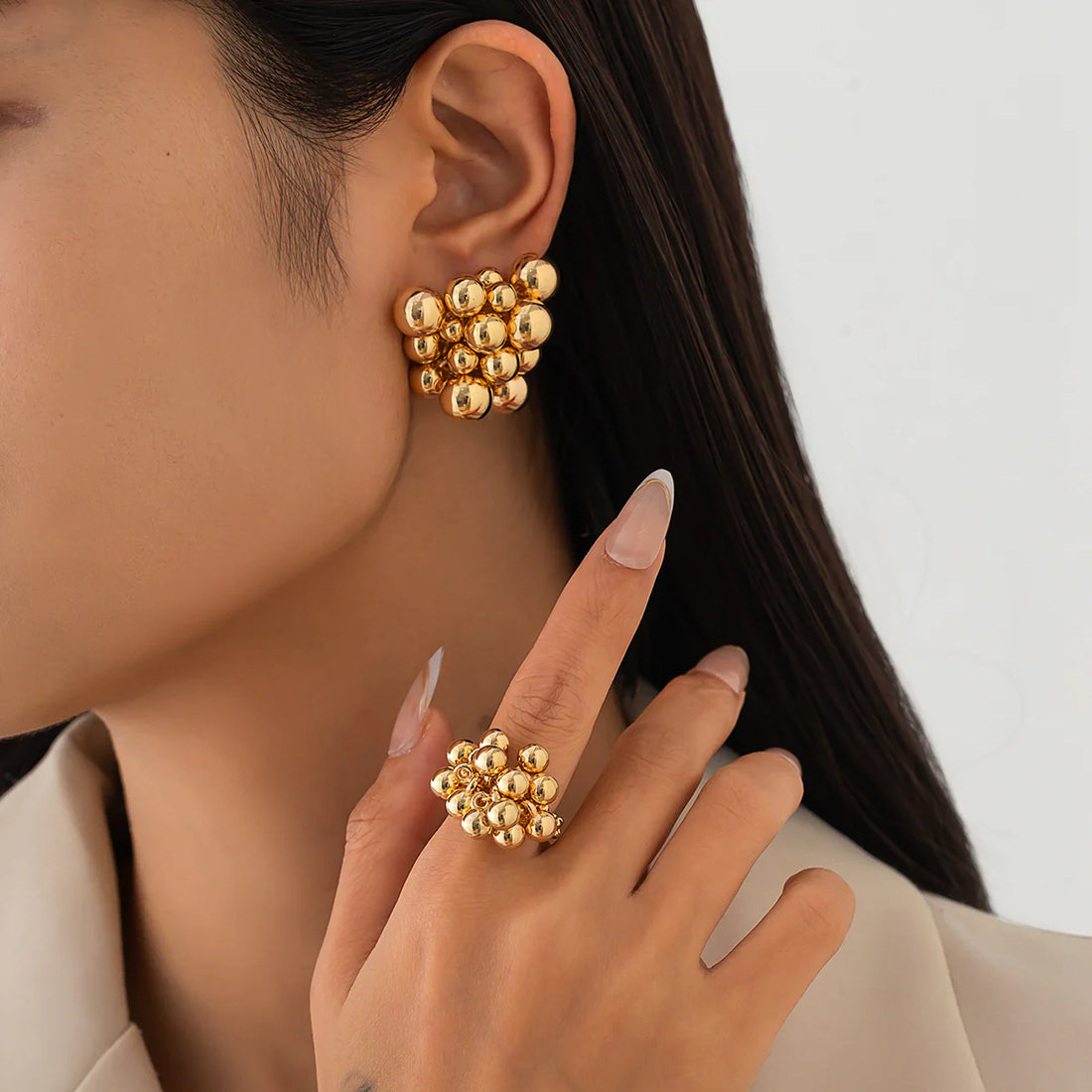 Kaidynce Organic Sculptural Jewelry Set