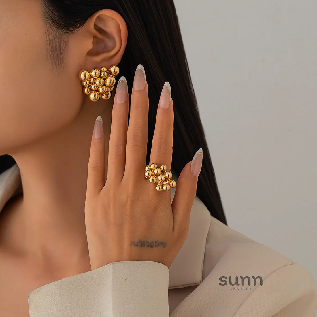 Kaidynce Organic Sculptural Jewelry Set