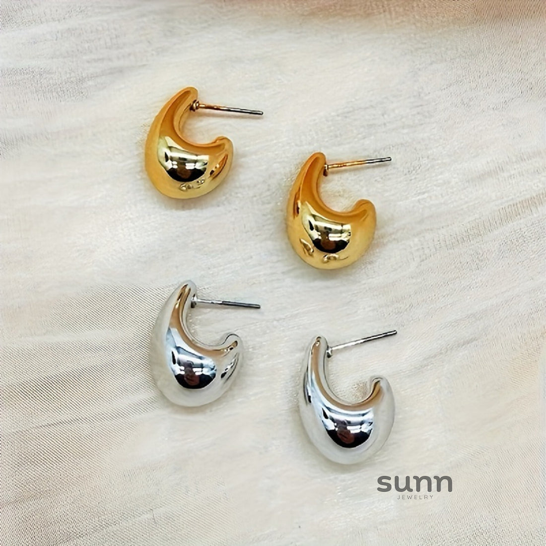 Kaila C-Shape Drop Earrings [INRSI48Y]