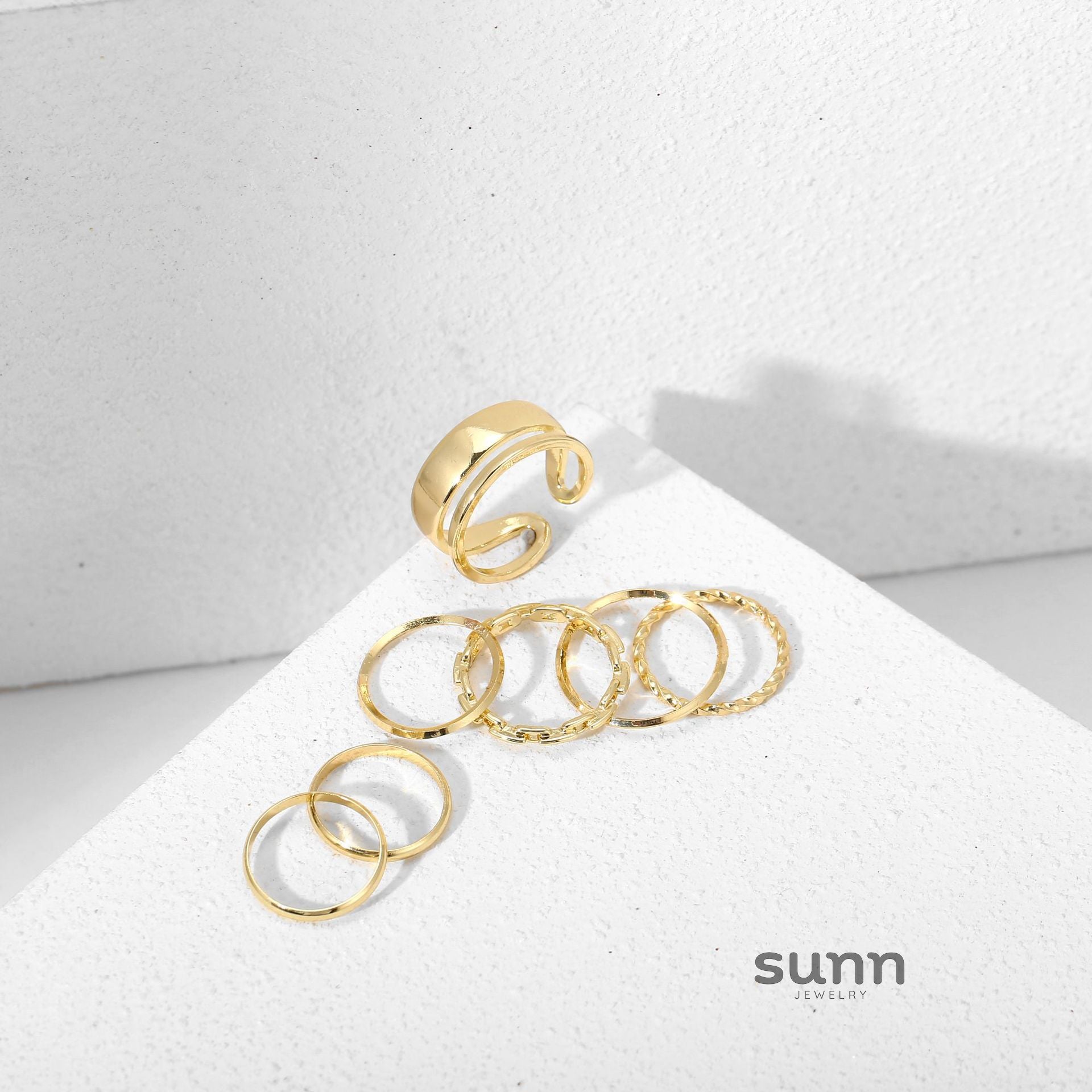 Kailea Stackable Joint Ring Set [4SMP4IQN]