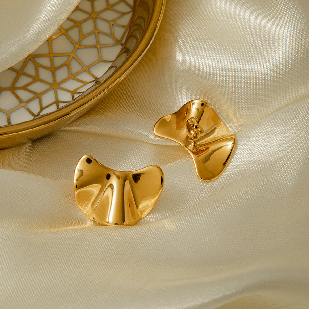 Kaily Molten Gold Studs