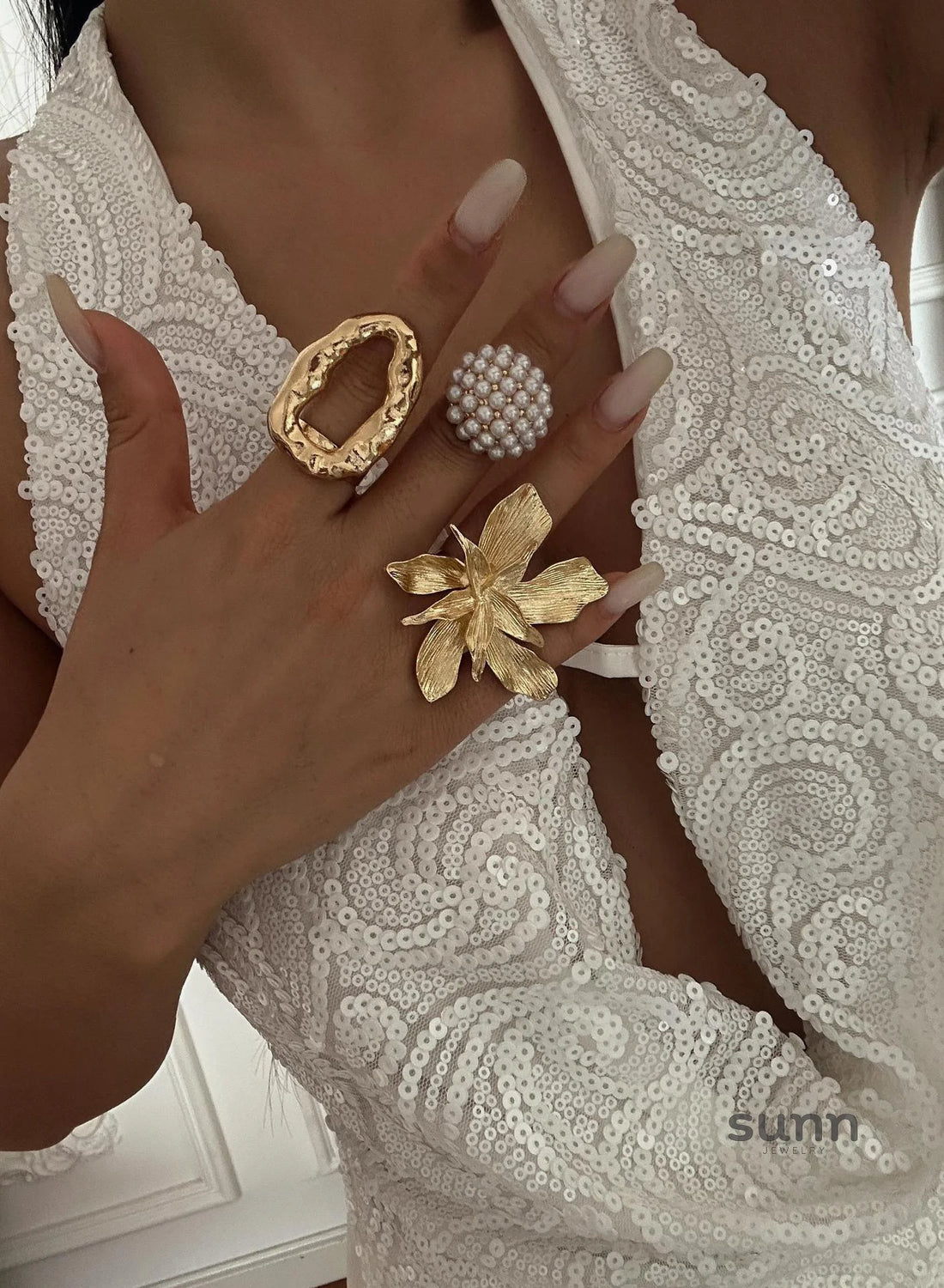 Kala Blossom Ring Set