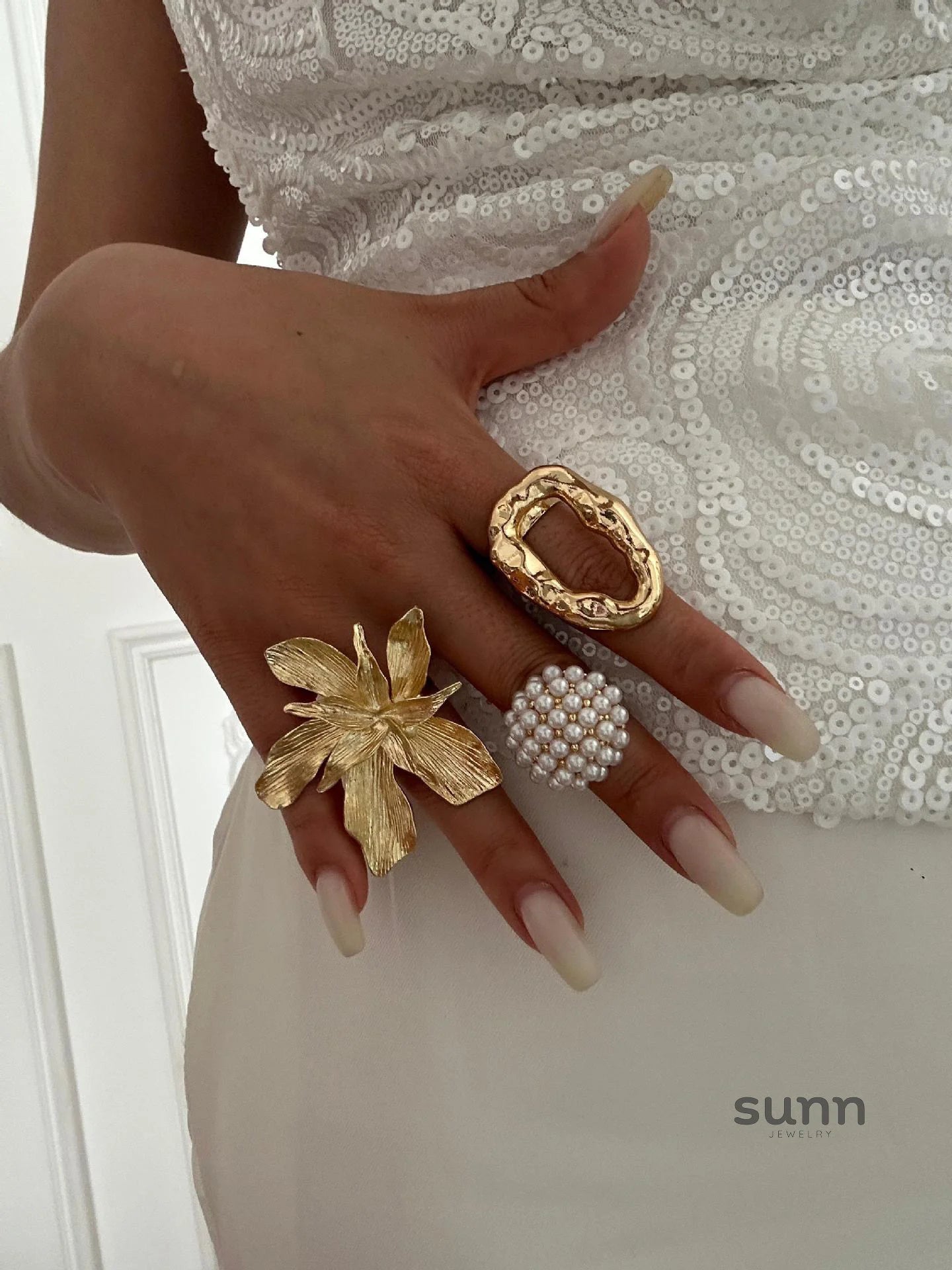 Kala Blossom Ring Set