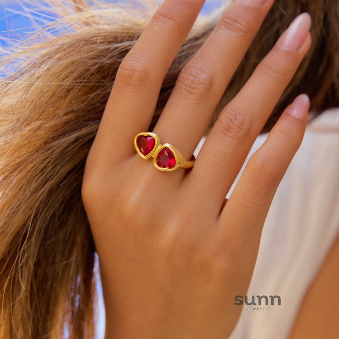 Kalaya Heart Cross Ring [QQDFJYRJ]