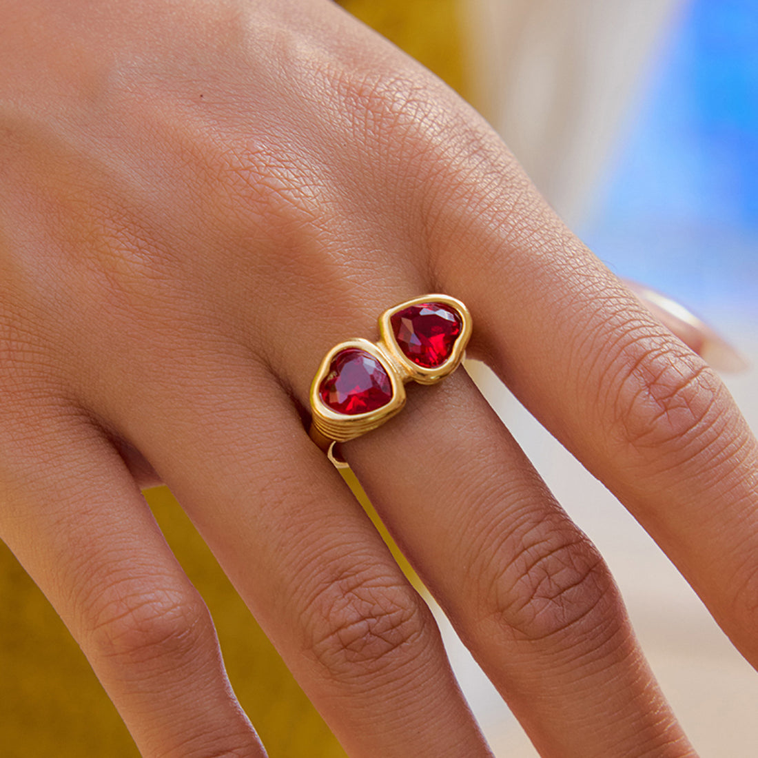 Kalaya Heart Cross Ring [QQDFJYRJ]