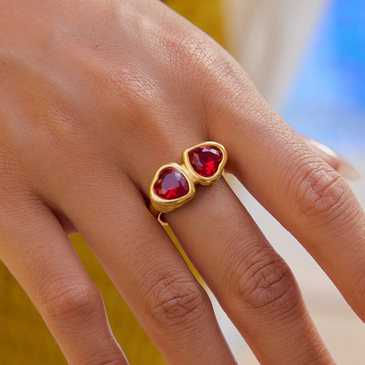 Kalaya Heart Cross Ring [QQDFJYRJ]