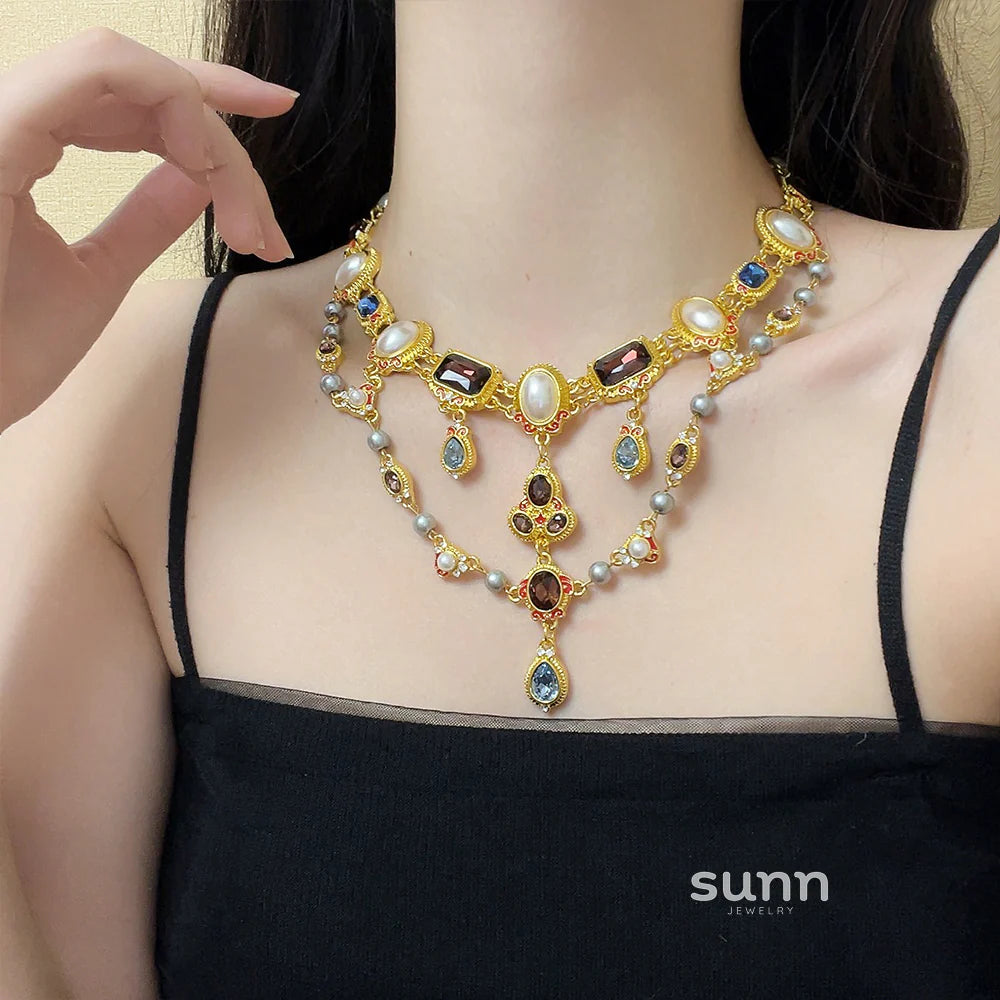 Kaleah Baroque Pearl Necklace