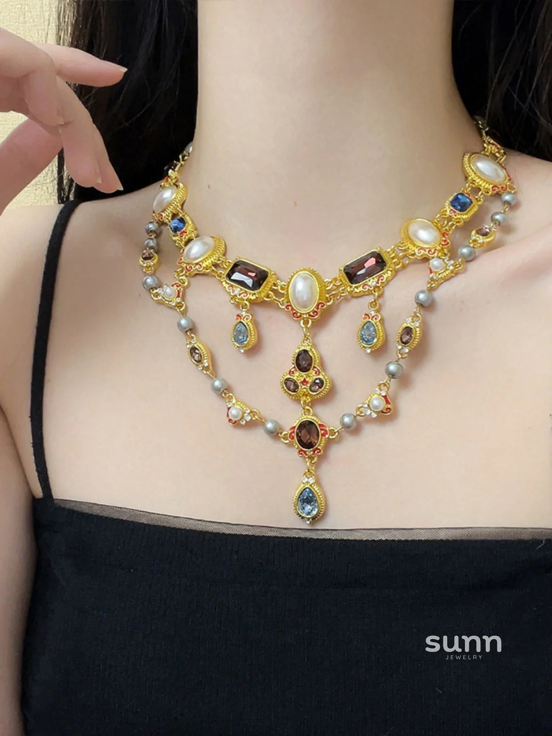 Kaleah Baroque Pearl Necklace