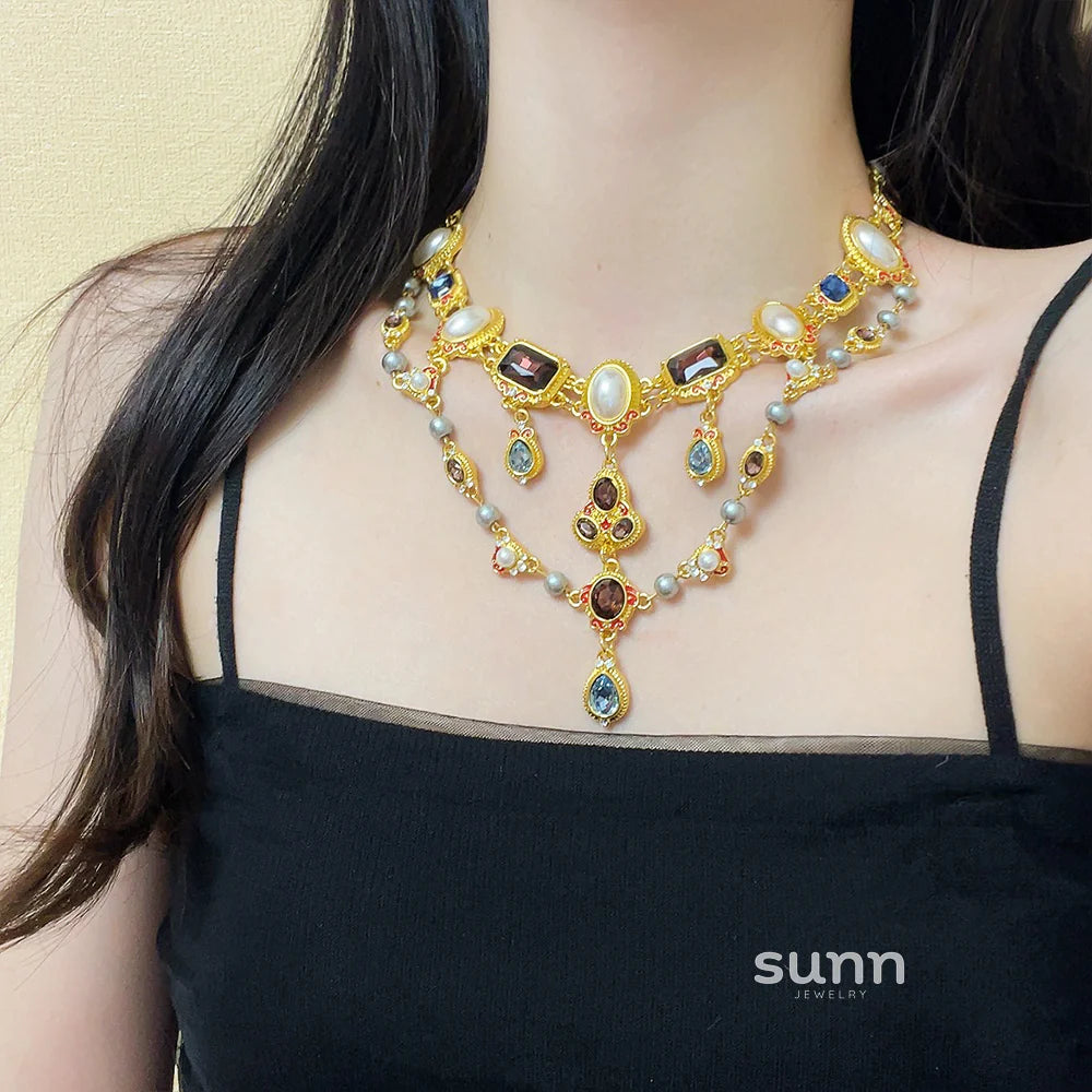 Kaleah Baroque Pearl Necklace