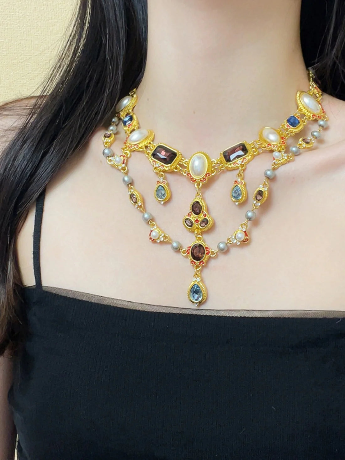 Kaleah Baroque Pearl Necklace