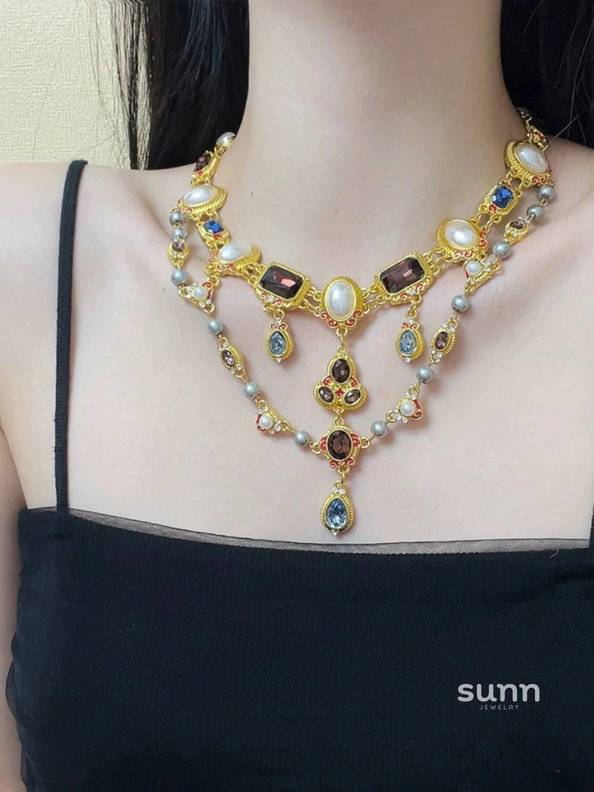 Kaleah Baroque Pearl Necklace