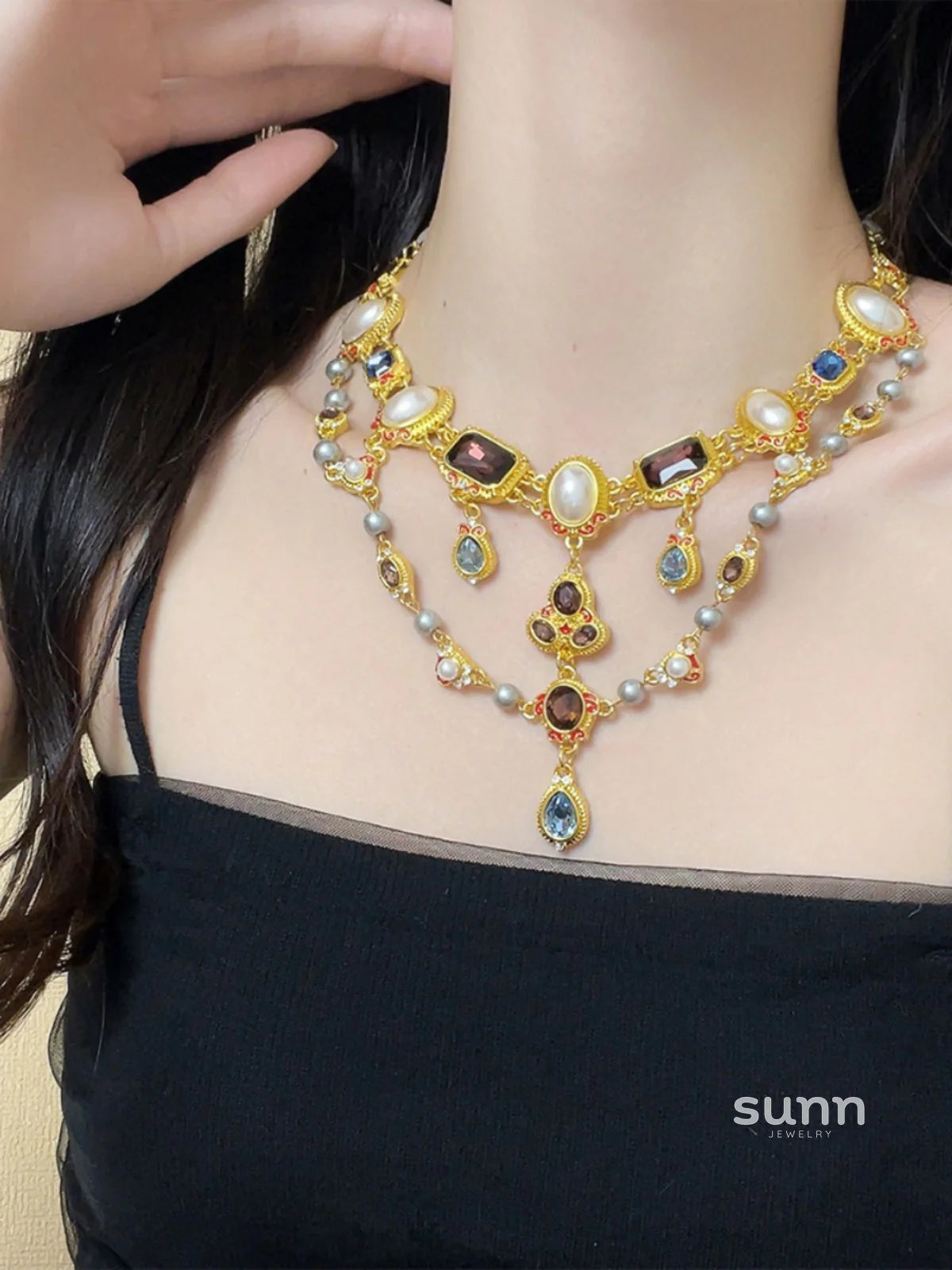 Kaleah Baroque Pearl Necklace