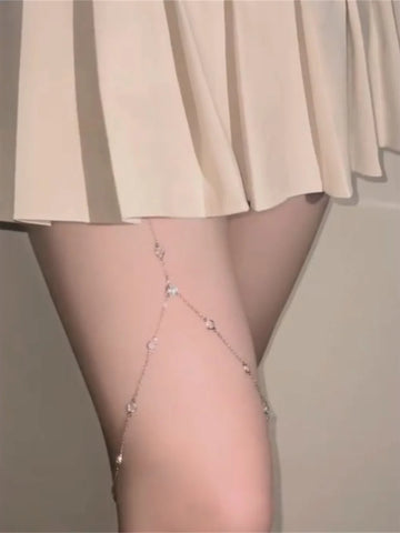 Kaleena Rhinestone Tassel Leg Chain