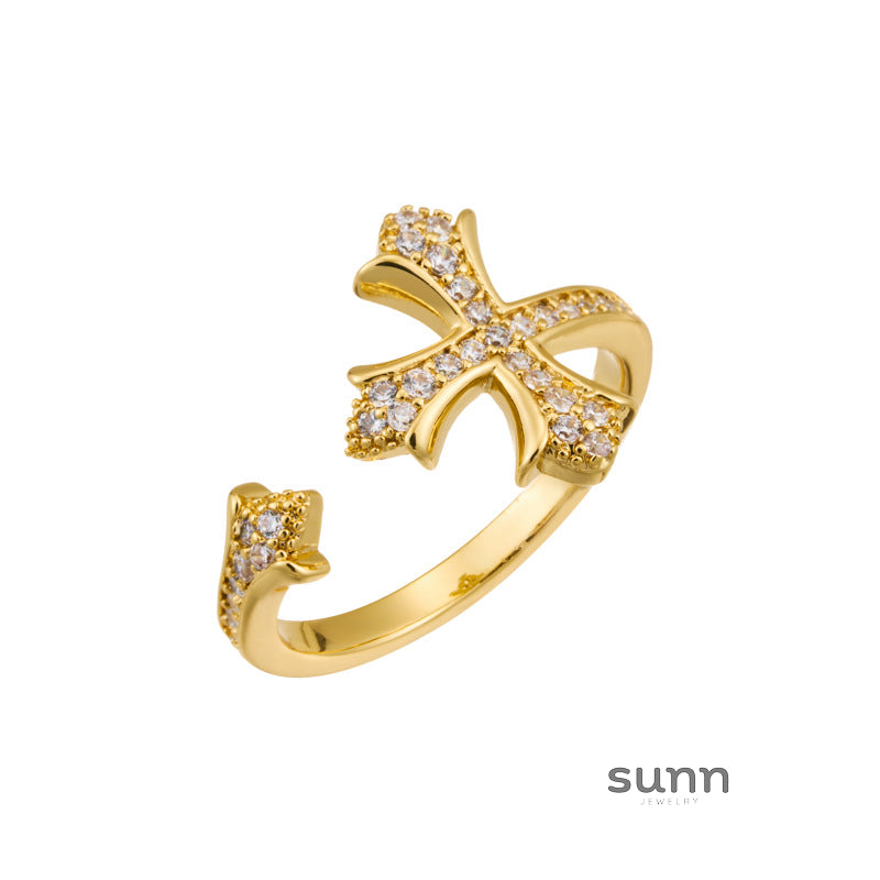 Kaleya Zirconia Cross Ring [ZIZNH42R]