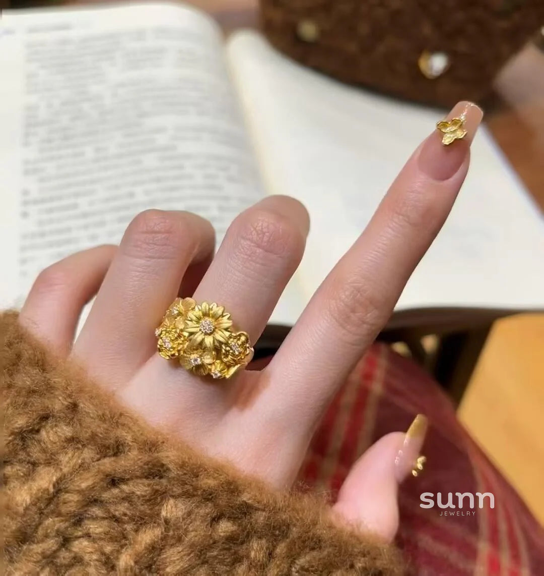 Kali Ornate Bloom Ring