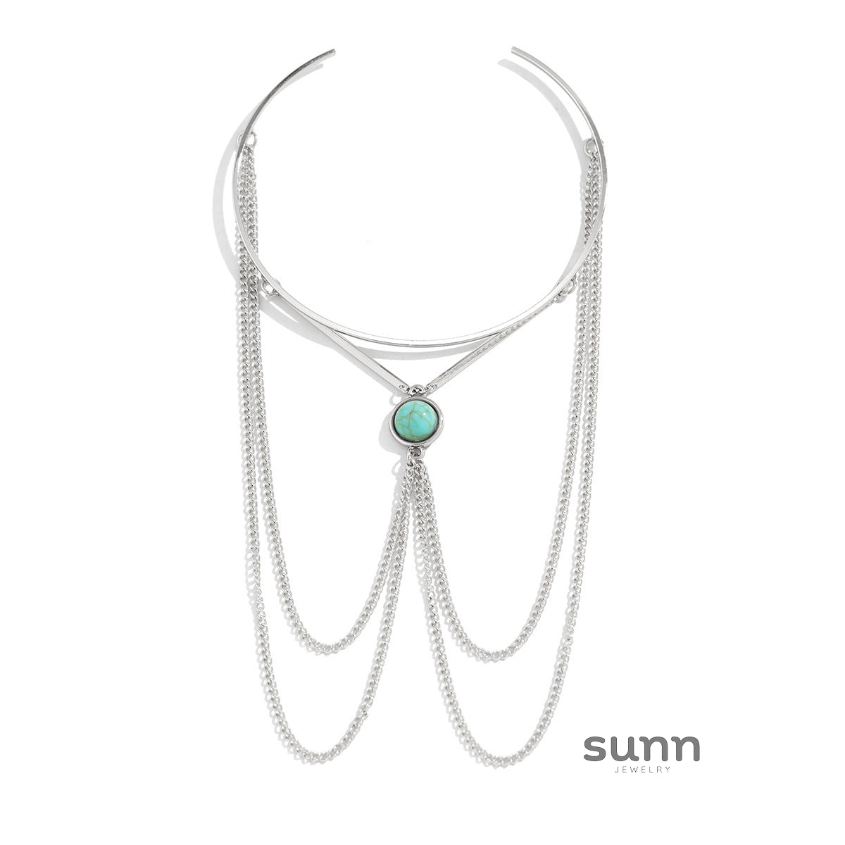 Kalia Boho Turquoise Body Chain [U3ZGML45]
