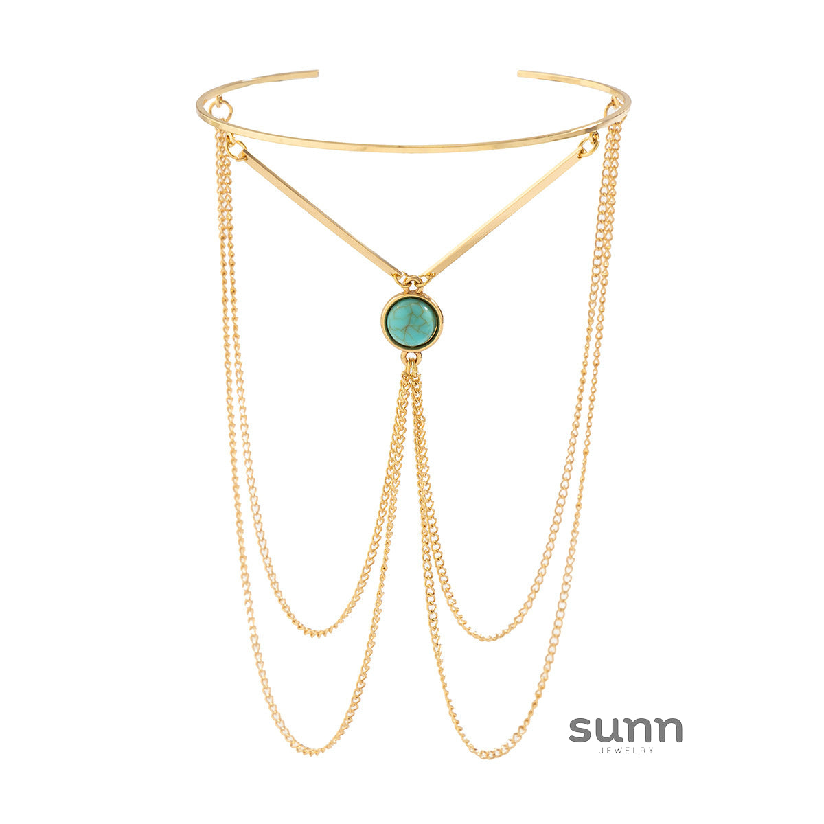 Kalia Boho Turquoise Body Chain [BHEIS4GJ]