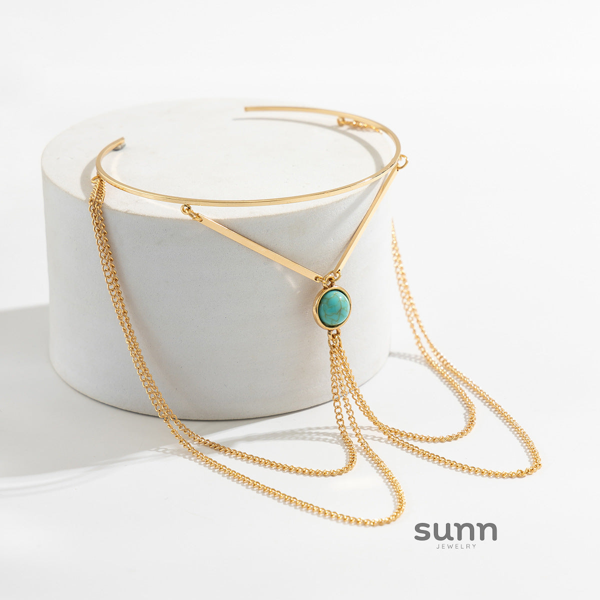 Kalia Boho Turquoise Body Chain [WSIDORPU]