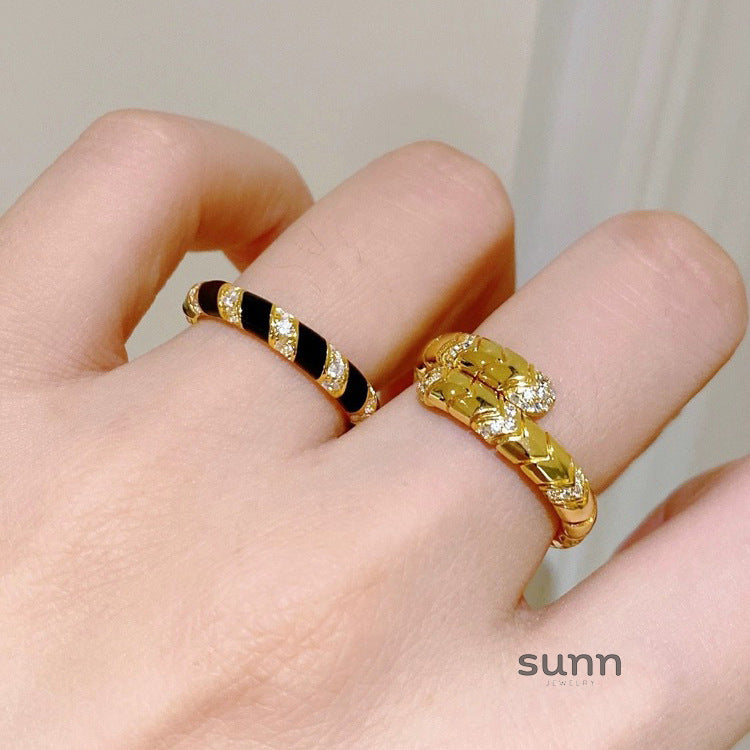 Kaliah Glaze Stackable Ring [ZQU4EX7B]