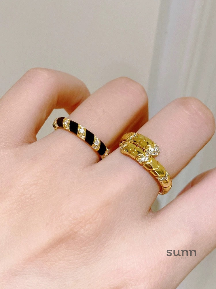 Kaliah Glaze Stackable Ring [3B89ZKS6]