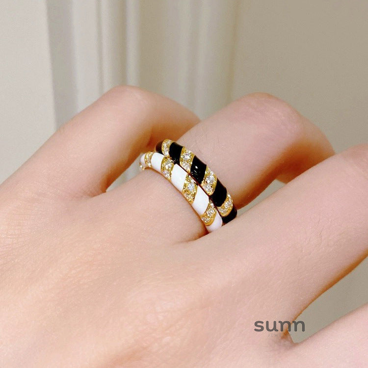 Kaliah Glaze Stackable Ring [VP1B72YH]